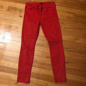 Red jeans